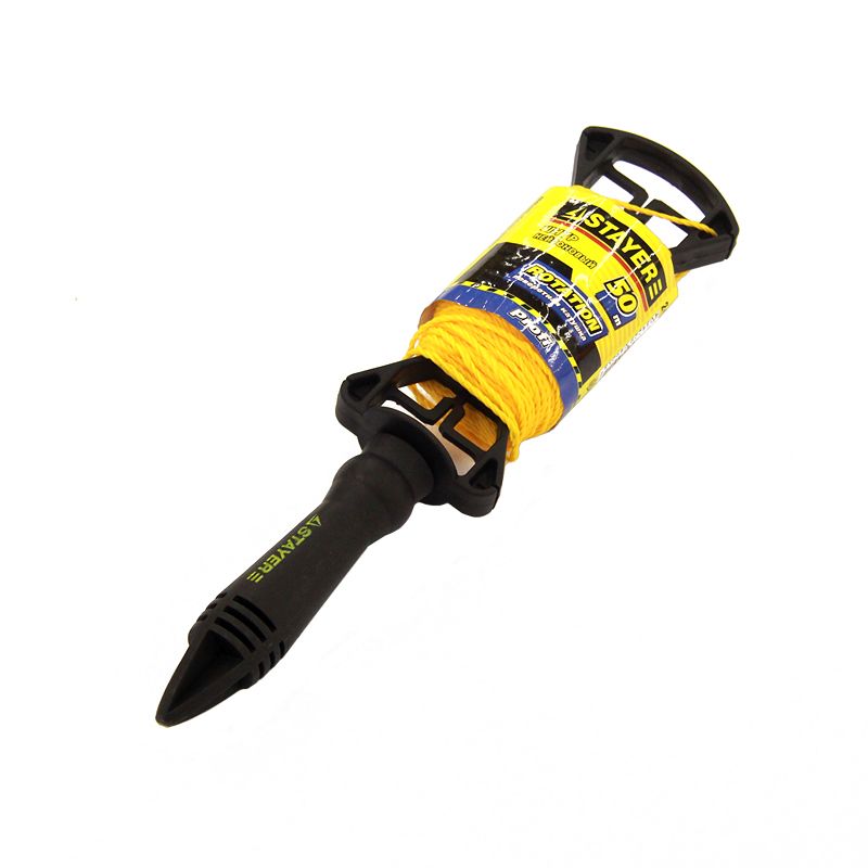 

Шнур нейлоновый Stayer для строительных работ на катушке, 50 м, Желтый