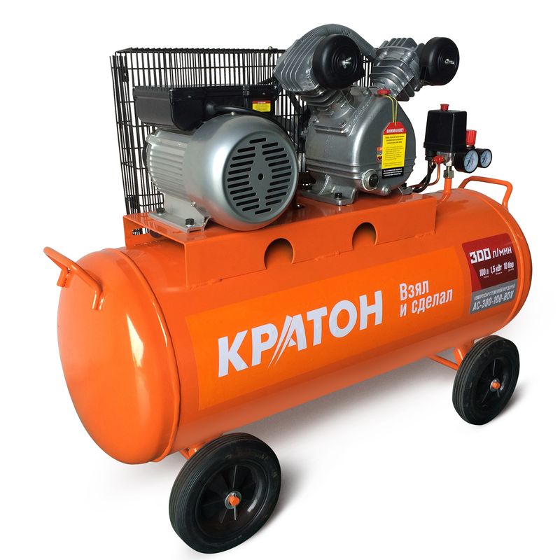 

Компрессор с ременной передачей Кратон AC-300-100-BDV