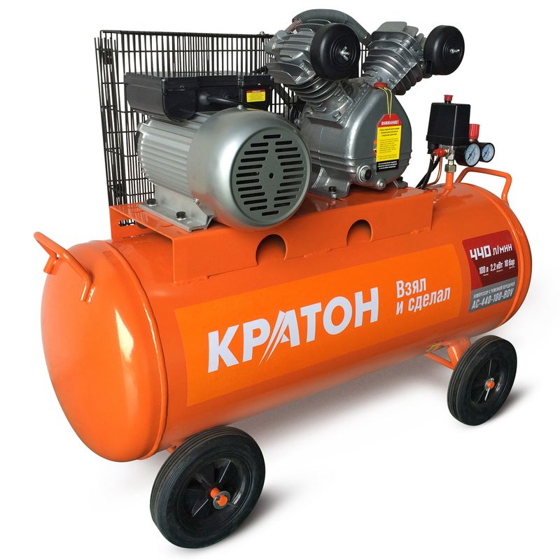 

Компрессор с ременной передачей Кратон AC-440-100-BDV