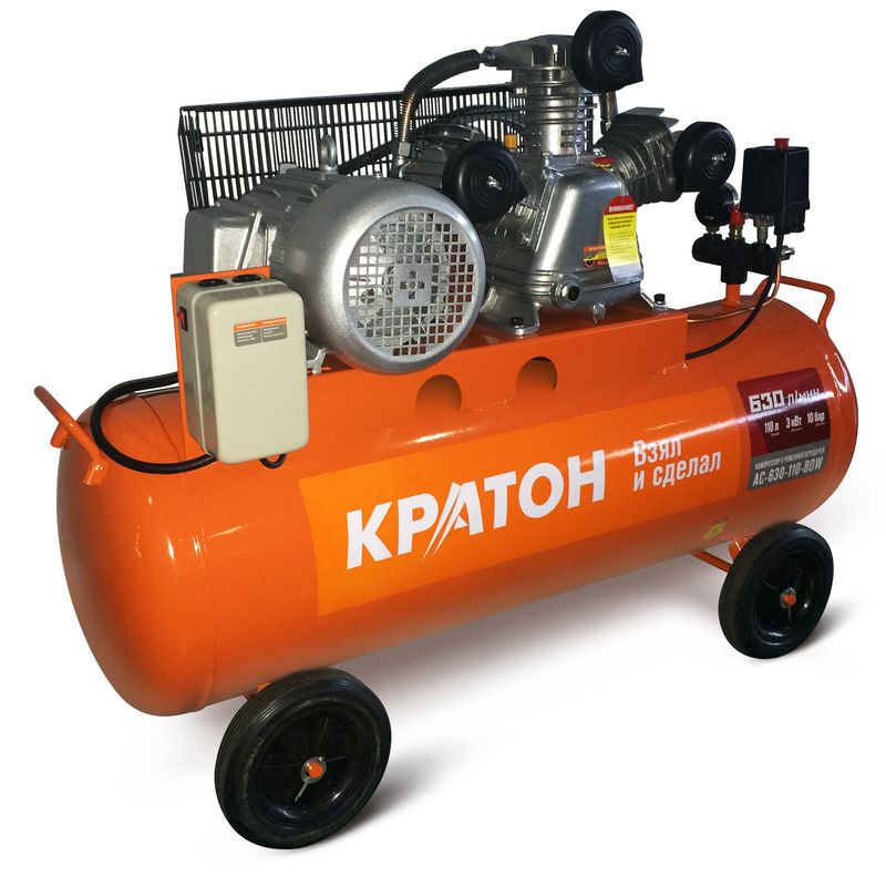 

Компрессор с ременной передачей Кратон AC-630-110-BDW