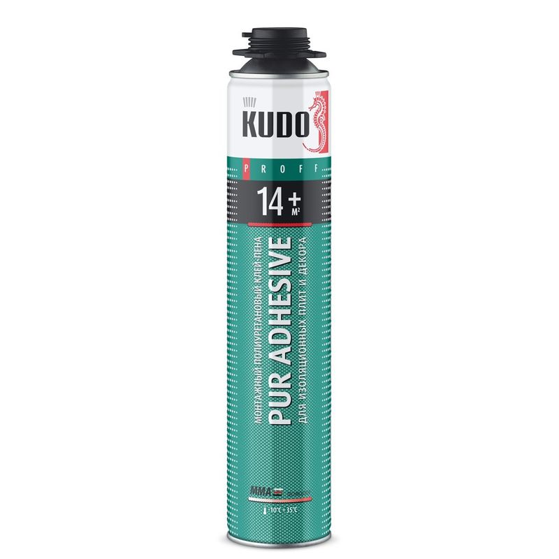 

Клей-пена монтажная KUDO Proff 14+, профессиональная, всесезонная, 1000 мл