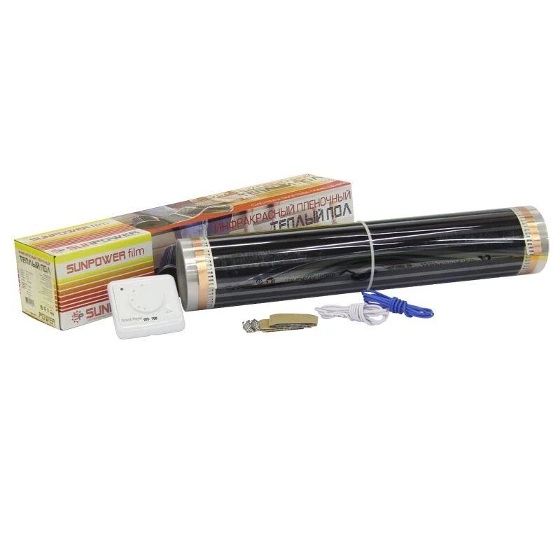 

Теплый пол пленочный SUN POWER FILM 1080 Вт, 6 м2 с терморегулятором, SPF-50