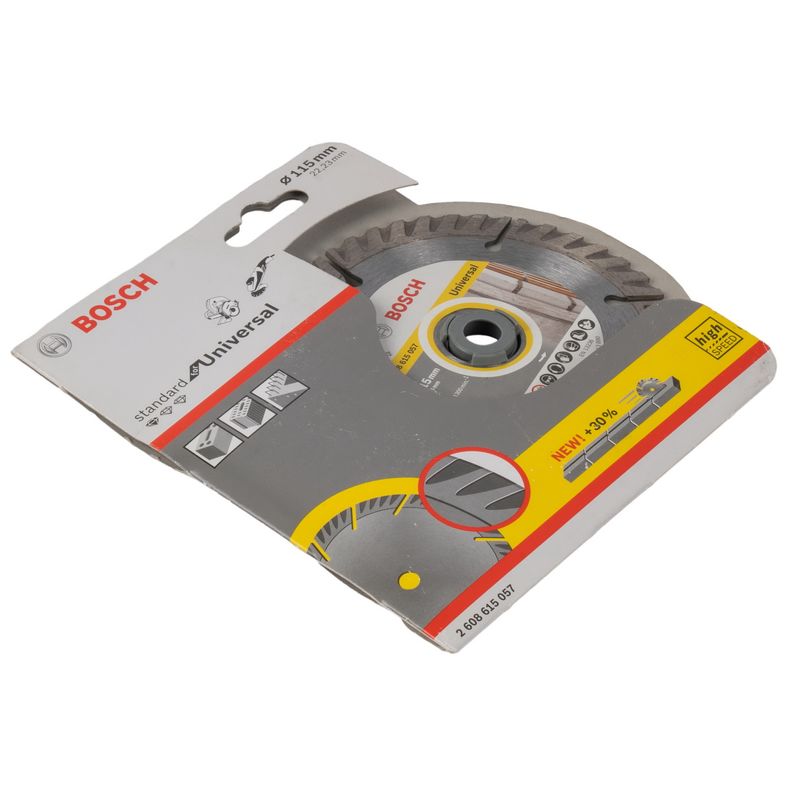

Круг алмазный универсальный 115х22,23мм, BOSCH, Standard for Universal