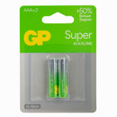 Батарейки алкалиновые GP Super Alkaline 24А ААA - 2 шт. на блистере