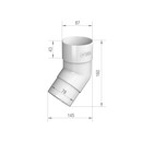 Колено трубы ТехноНИКОЛЬ Темно-коричневый, 135°