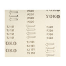 Шкурка Yoko Р320 на бумажной основе, 230×280 мм