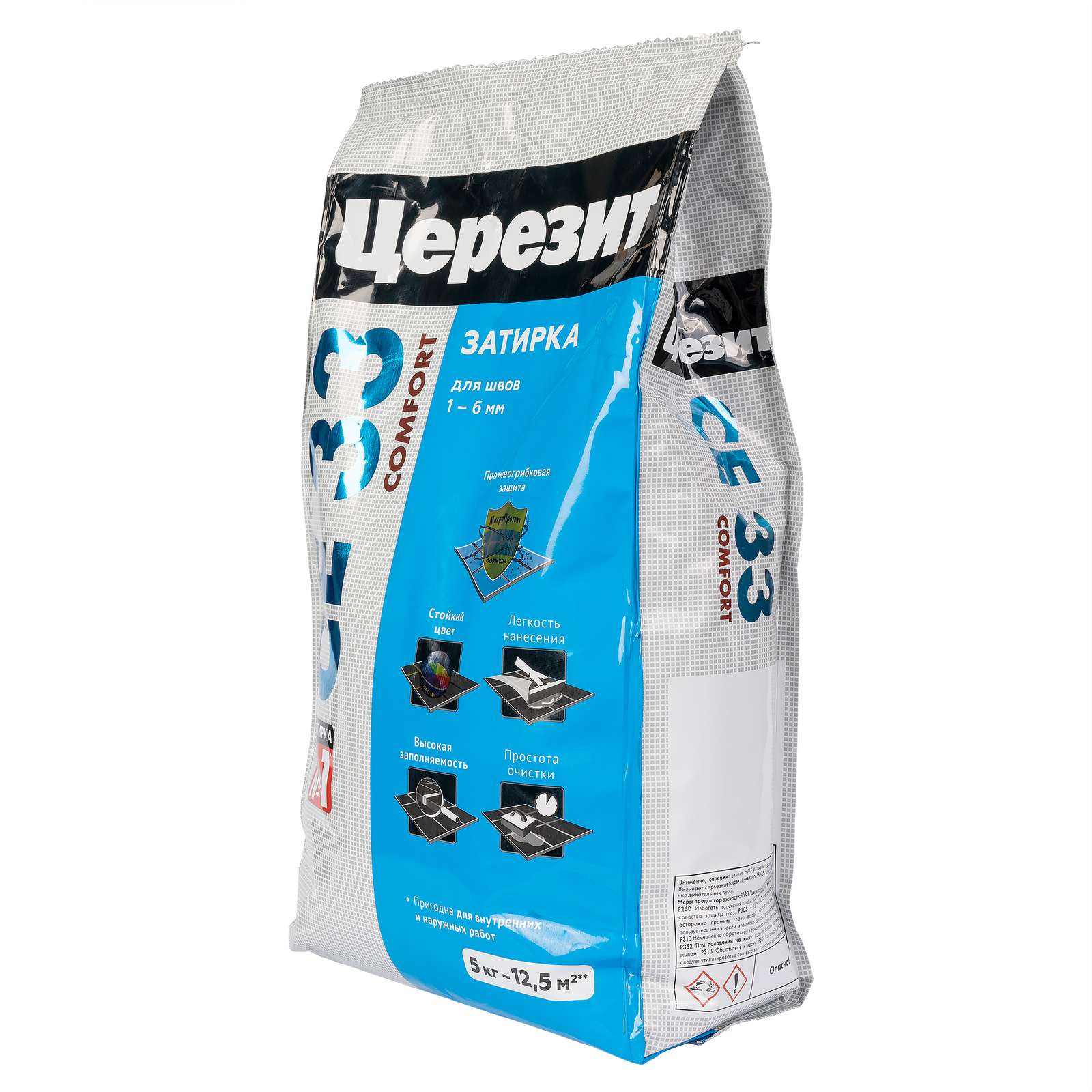 Затирка Ceresit CE 33 comfort серая, 5 кг