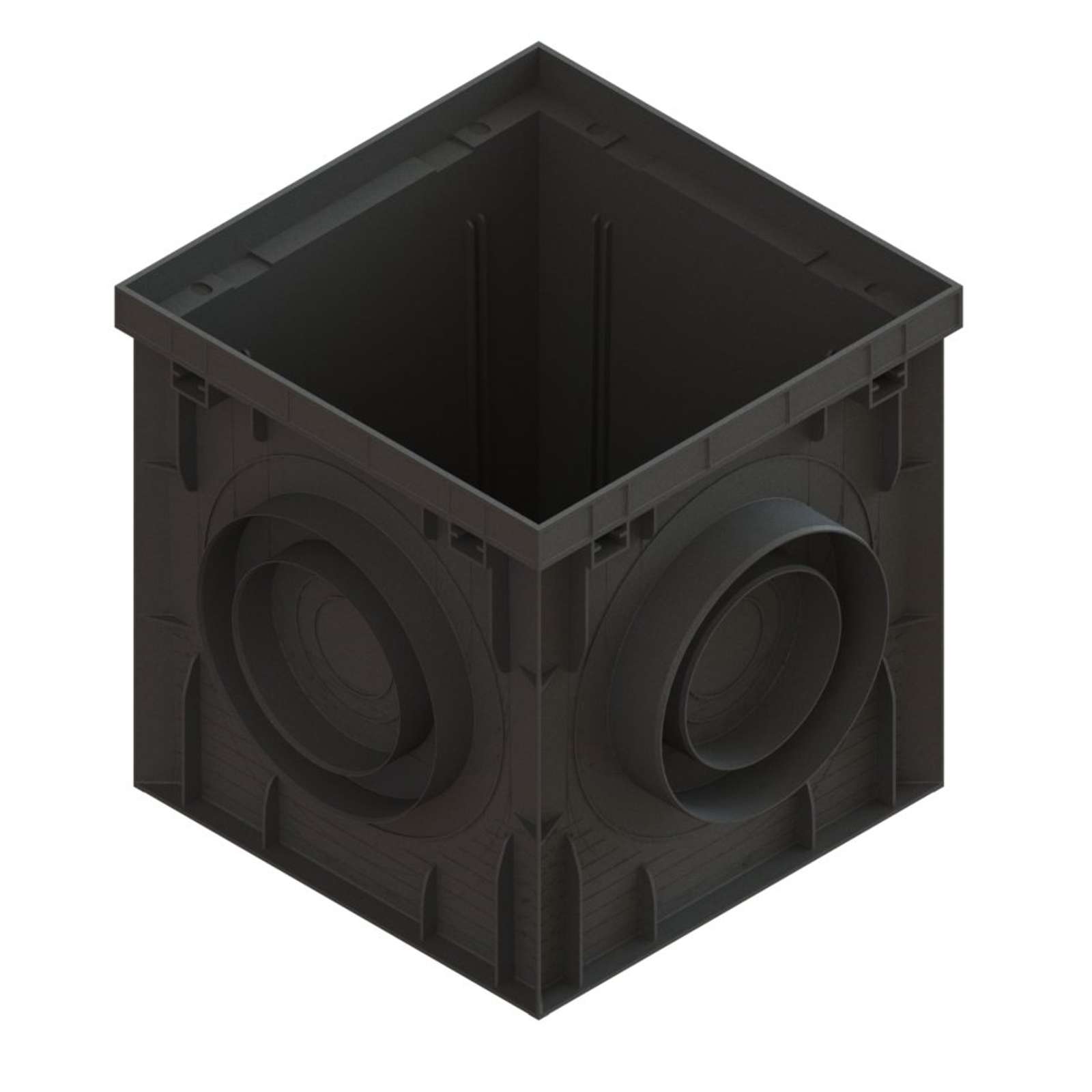 Дождеприемник PolyMax Basic ДП–30.30-ПП пластиковый черный