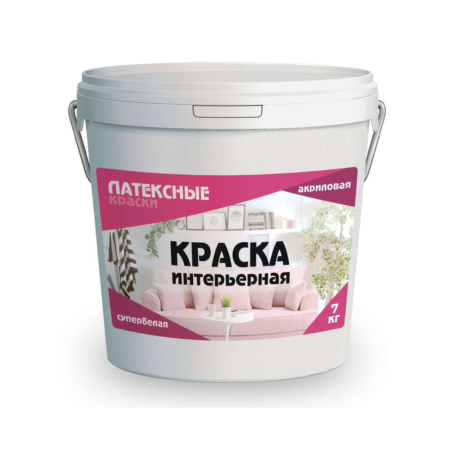 Краска интерьерная Латек, 7кг