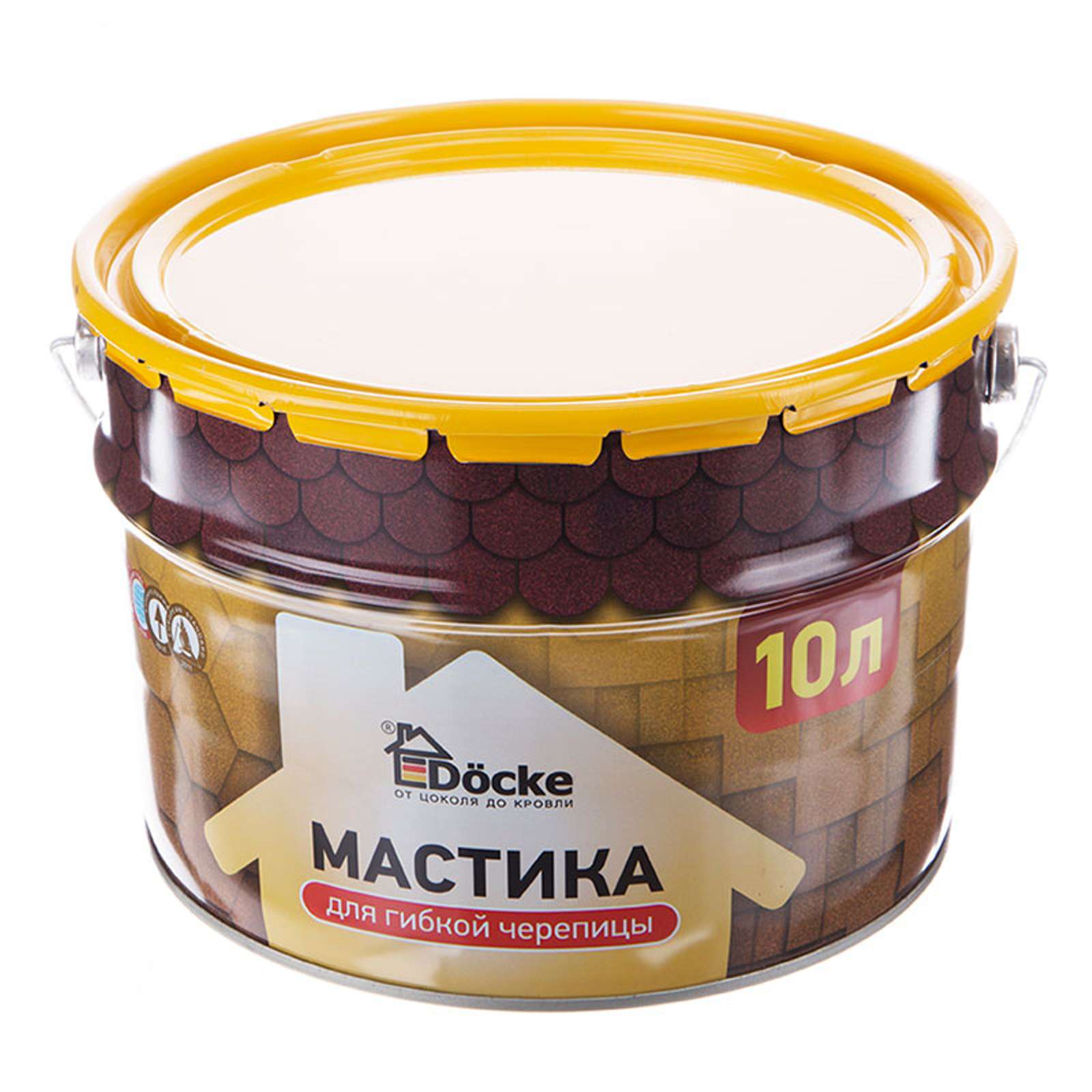 Мастика для гибкой черепицы Docke 10 л/9 кг