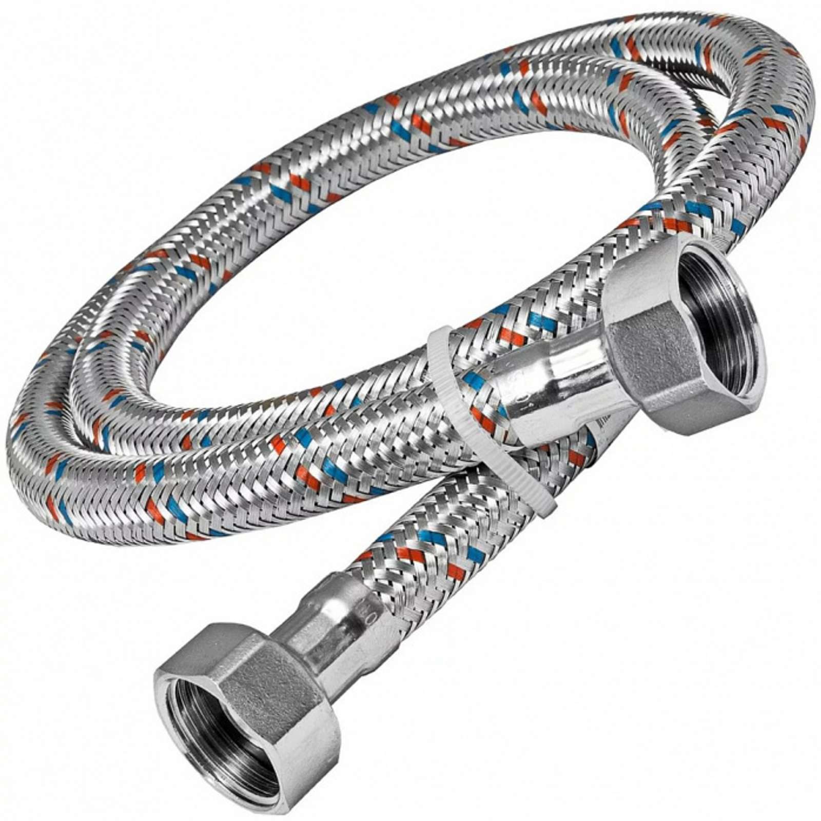 Гибкая подводка для воды 1/2" ВР-ВР 200см Aqualine