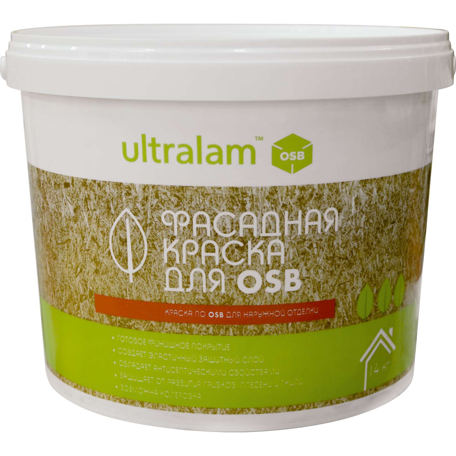 Краска фасадная для OSB, 14кг, Ultralam
