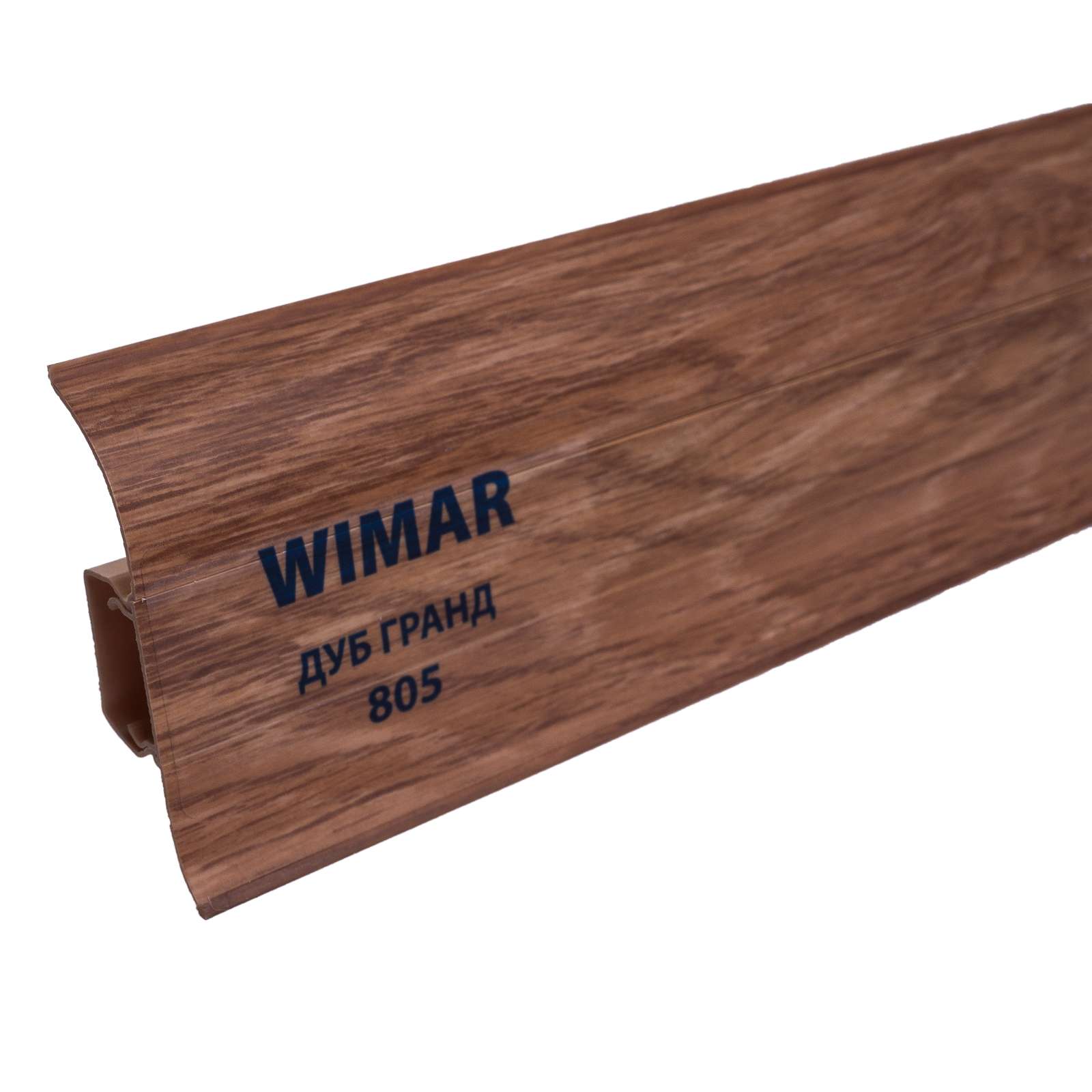 Плинтус Wimar 58мм c кабель каналом 805 Дуб гранд 2500х58х25мм
