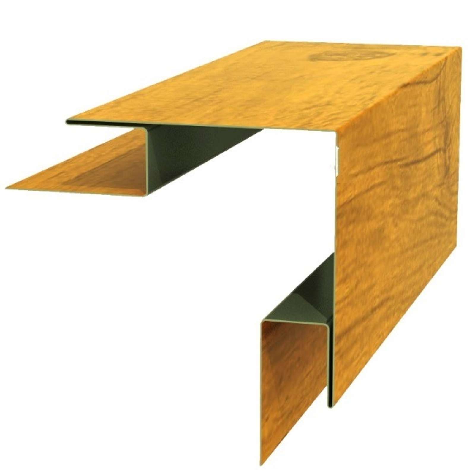 Планка угла наружного сложного Woodstock (ECOSTEEL_T-01-ЗолотойДуб-0,5) 75х75х3000