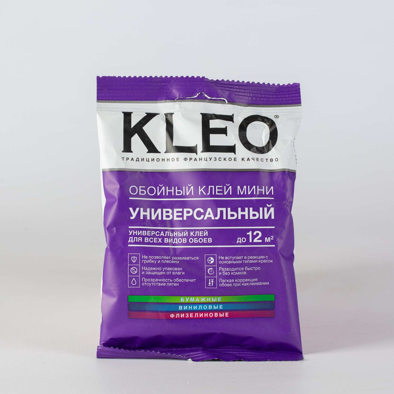 Клей обойный KLEO Мини для всех видов обоев, шоу-бокс, 60гр