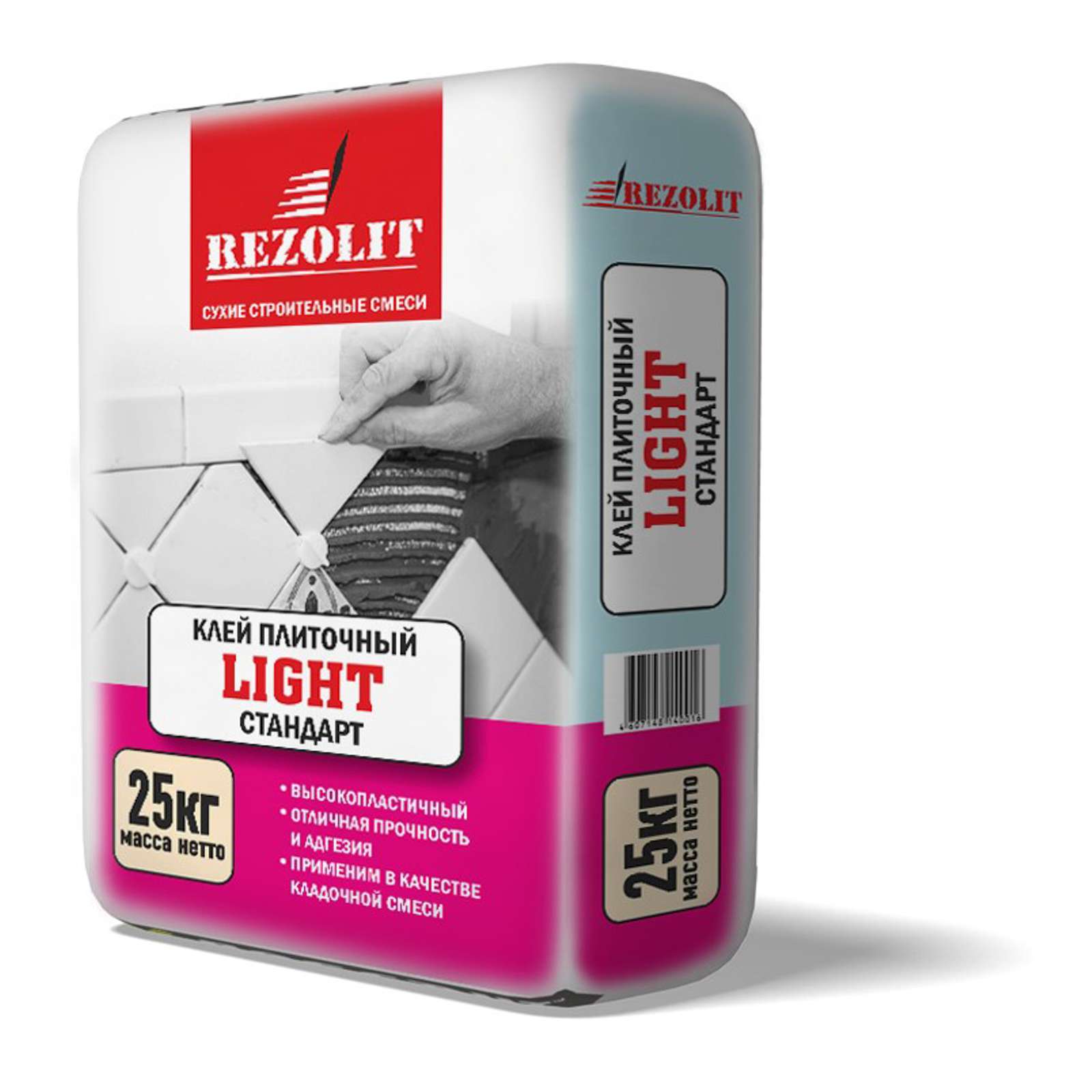 Клей для плитки Rezolit Light, 25 кг