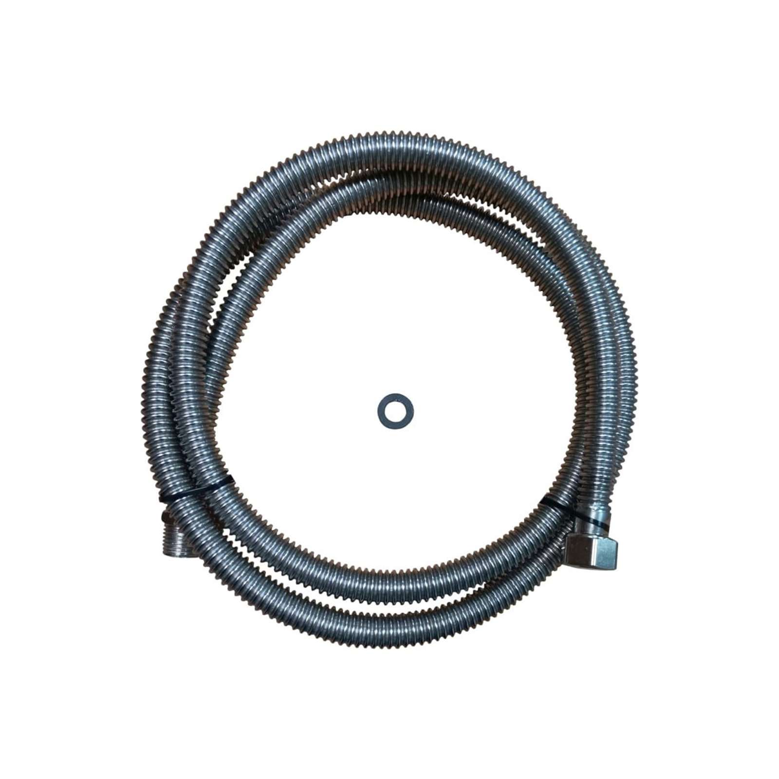 Металлическая подводка для газа 1/2" 1 м (гайка/штуцер)