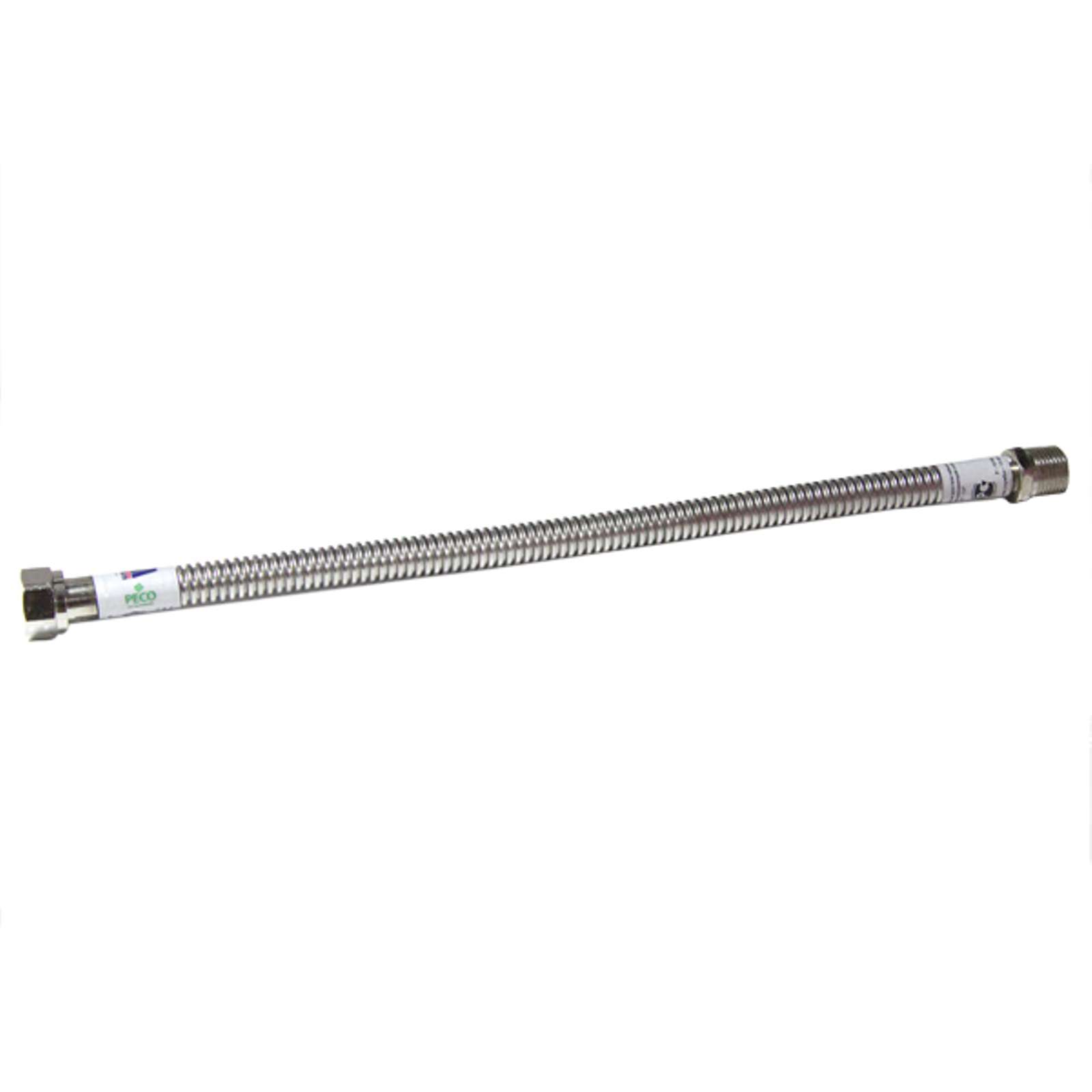 Металлическая подводка для газа 1/2" 2,5 м (гайка/штуцер)
