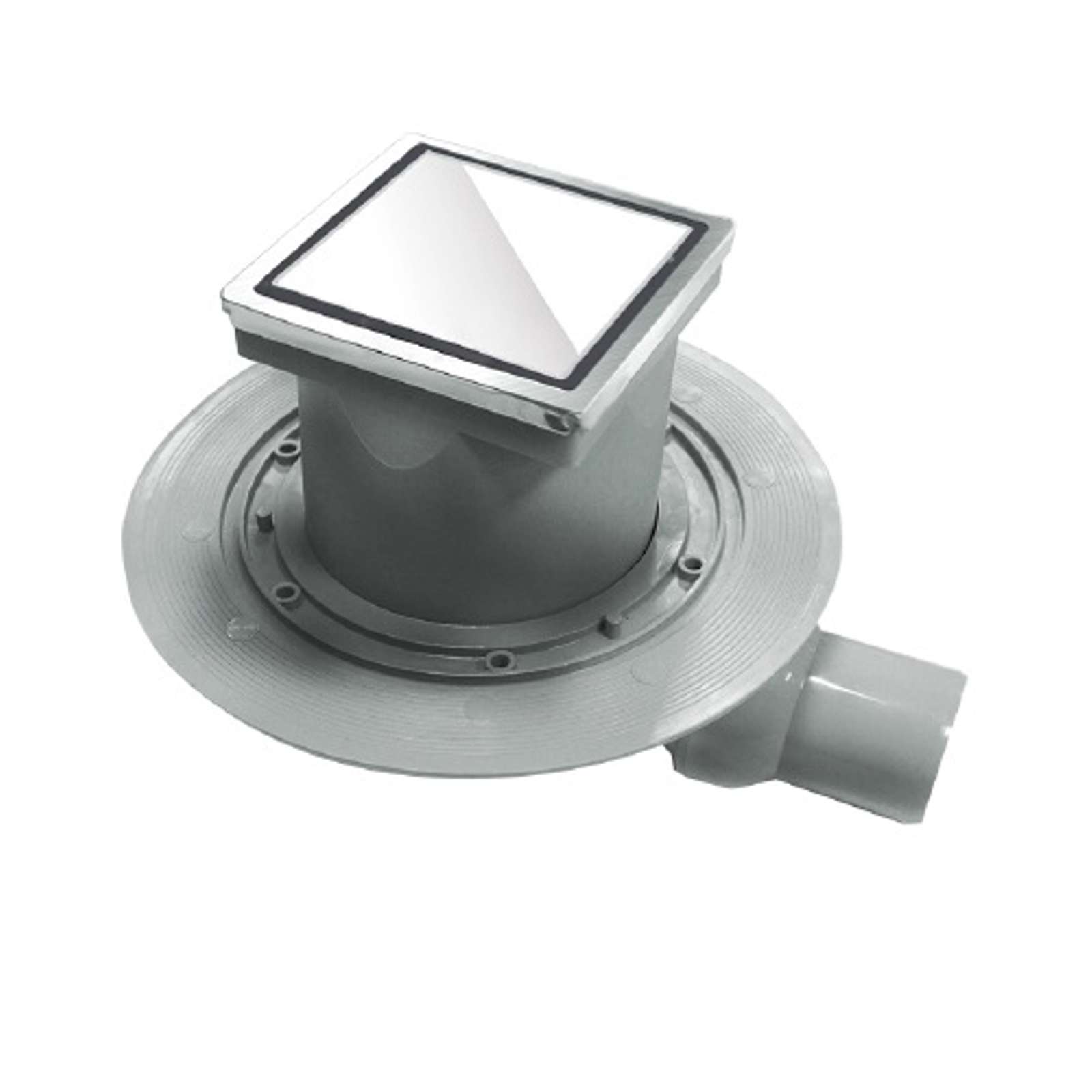 Трап для душа Pestan Confluo Standard 1 150х150 мм (13000093) белое стекло