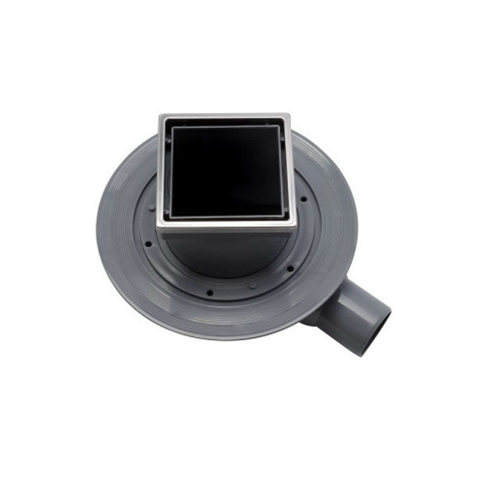 Трап для душа Pestan Confluo Standard Dry 1 100х100 мм (13000101) черное стекло
