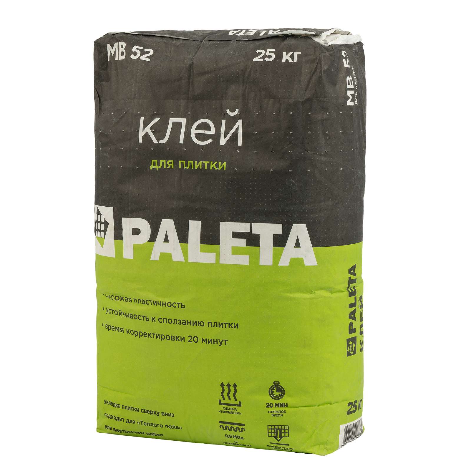 Клей для плитки (С0) Paleta MB-52, 25 кг