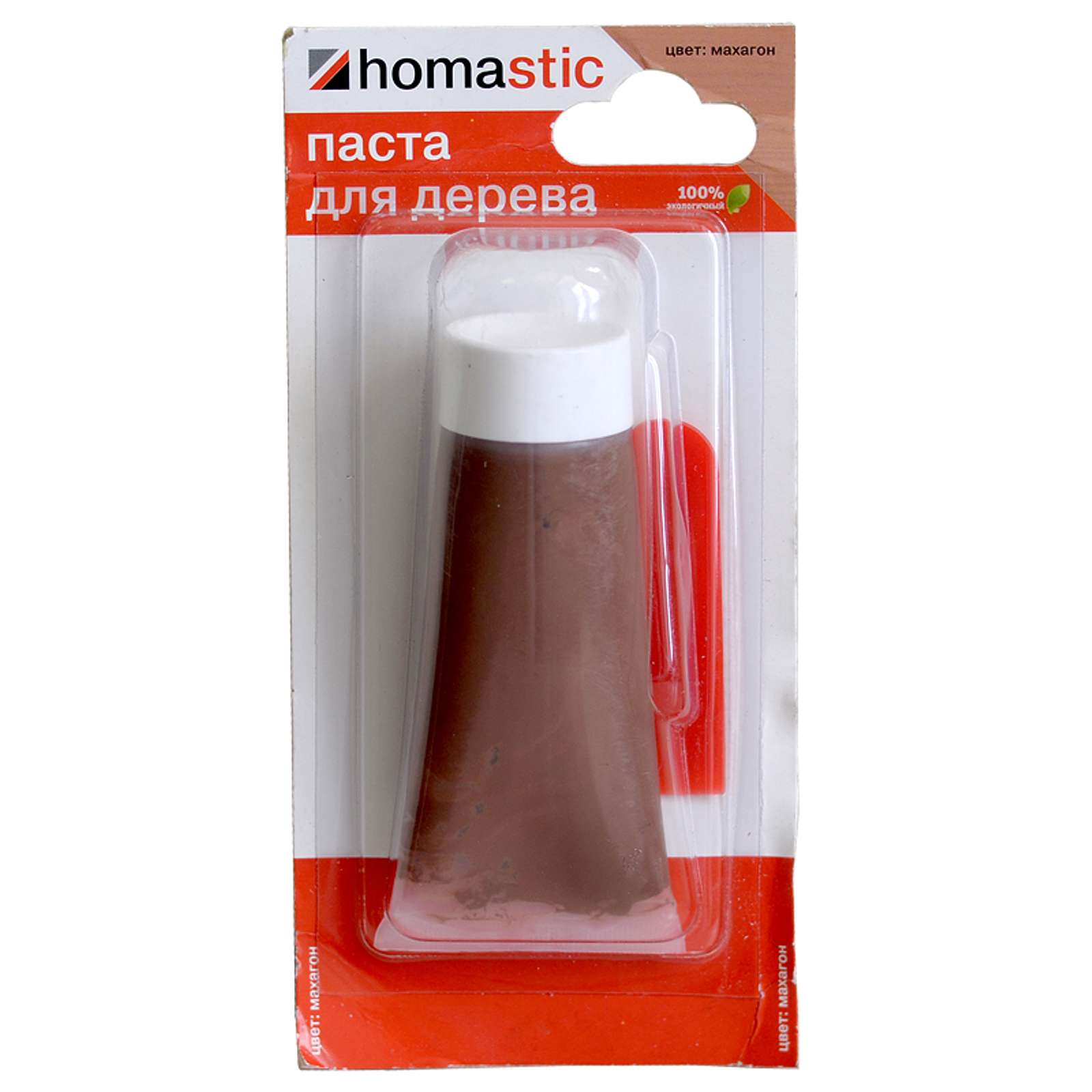 Паста HOMASTIC для восстановления паркета и ламината, Махагон