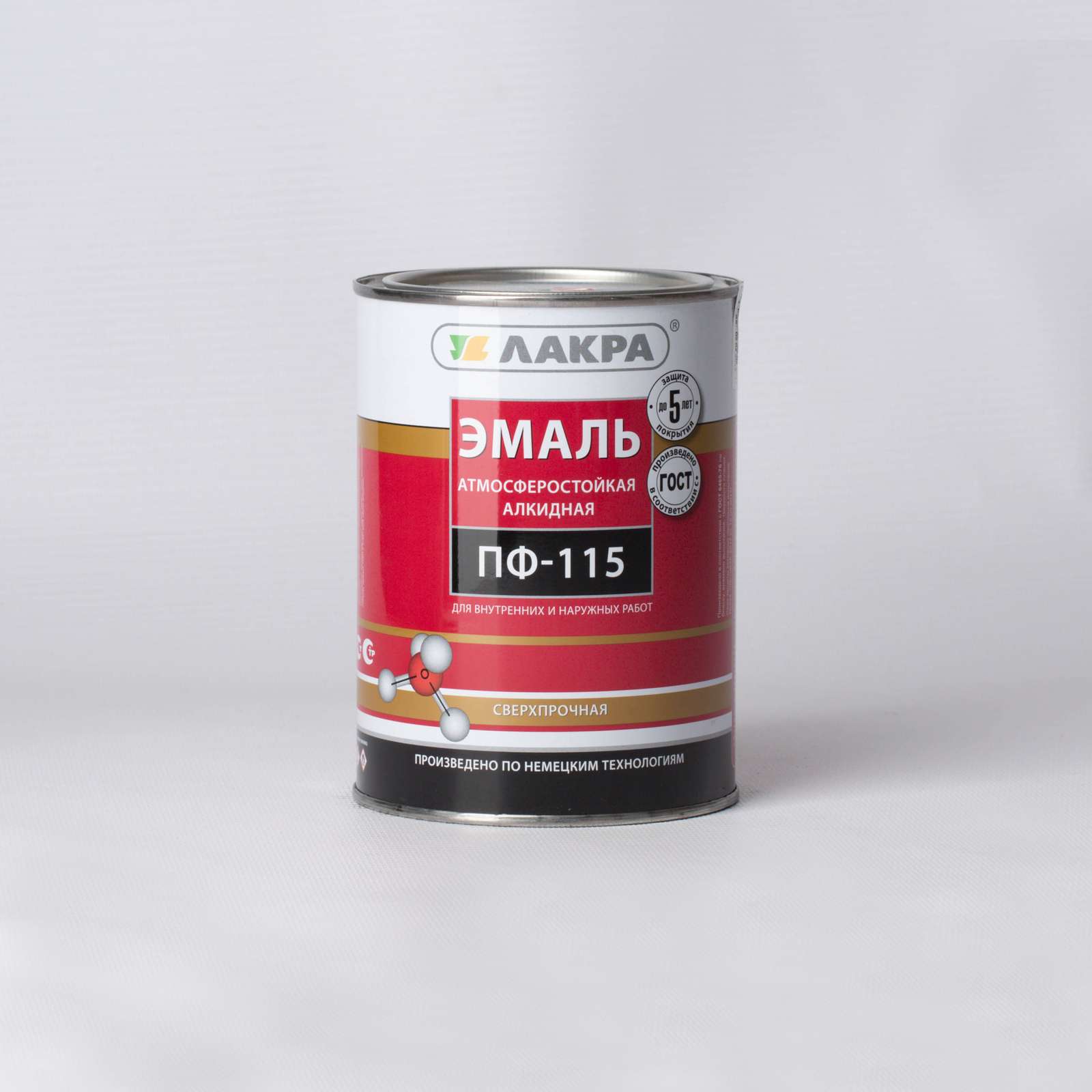 Эмаль ПФ-115 Лакра желтая, глянцевая, 1кг
