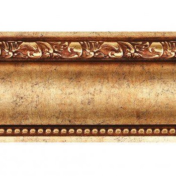 Карниз декоративный 155-552, 51x51x2400 мм, червонное золото