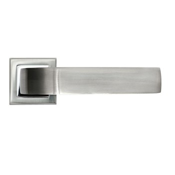 Ручка дверная RUCETTI SN/CP Белый никель/хром, RAP 16-S