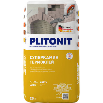 Клей для плитки Plitonit СуперКамин ТермоКлей 25 кг