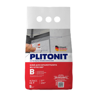 Клей для плитки Plitonit В С1Т, 5 кг