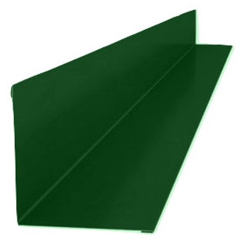 Планка угла внутреннего МП Зеленый мох 50х50х3000 мм RAL 6005