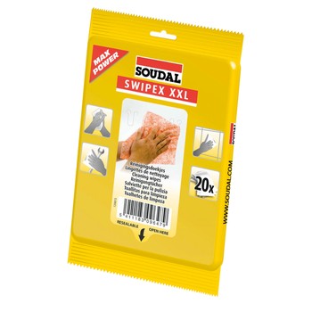 Салфетки SOUDAL для очистки рук от пен, герметиков, масел и красок