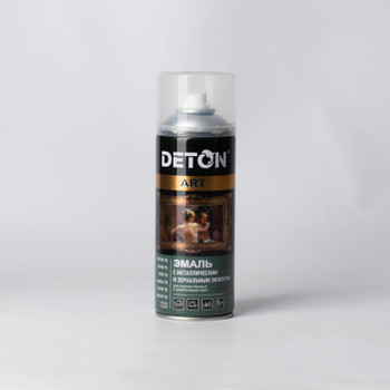 Эмаль аэрозольная DETON ART акриловая серебро, 0,52л