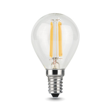 Лампа светодиодная Gauss шар прозрачная 9Вт E14 нейтральный белый свет 4100K