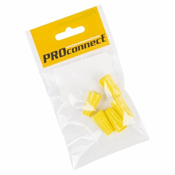 Соединительный изолирующий зажим желтый (1,5 до 9,5 кв, мм2) СИЗ-4 PROCONNECT Индивидуальная упаковка 5 шт