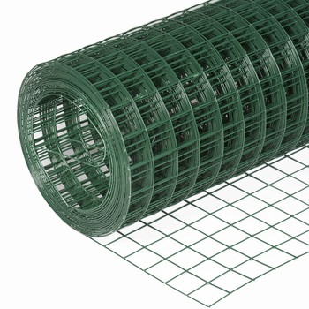 Сетка сварная зеленая 50х50мм, (1,8х15м) оцинкованная с ПВХ покрытием