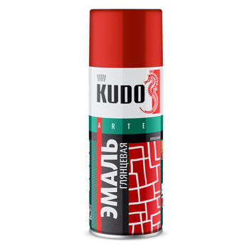 Эмаль аэрозольная Kudo красная глянцевая (1003) 0,52л