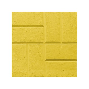 Плитка тротуарная 8 кирпичей, не гладкая, желтая (300х300х30)