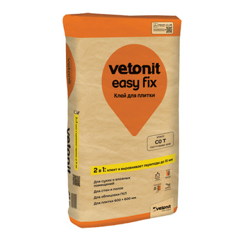 Клей для плитки Vetonit easy fix С0Т, 25 кг