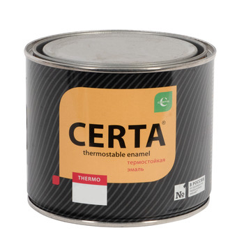 Эмаль термостойкая Certa (до +700°С) серебристая 0,8 кг