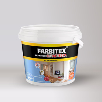 Шпатлевка акриловая Farbitex для внутренних работ 15 кг