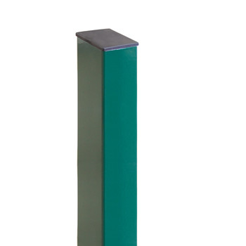 Столб для 3D панели 60х40 мм L=2,0 м зеленый с заглушкой