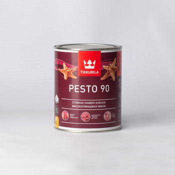 Эмаль алкидная Tikkurila Euro Miralkyd 90 высокоглянцевая, база С, 0,9л