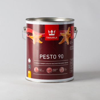 Эмаль алкидная Tikkurila Euro Miralkyd 90 высокоглянцевая, база С, 2,7л