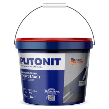 Гидроизоляция эластичная полимерная Plitonit ГидроЭласт, 4 кг