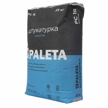 Штукатурка цементная Paleta PC 16, 25 кг