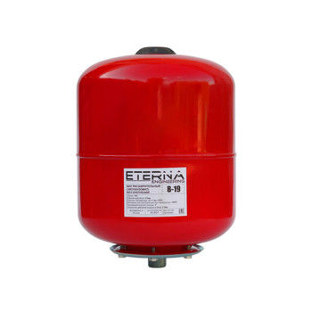Расширительный мембранный бак для отопления, 19 л, вертикальный красный