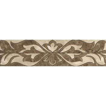 Керамическая плитка Saloni brown border 1 Gracia Ceramica 300х75 (1-й сорт)