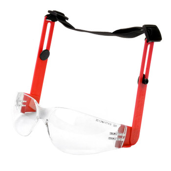 Очки защитные прозрачные с креплением на каску (в комплекте с резинкой)